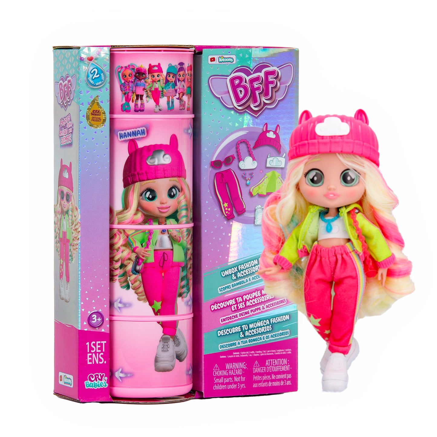 Cry Babies BFF Doll Hanna 8Inch