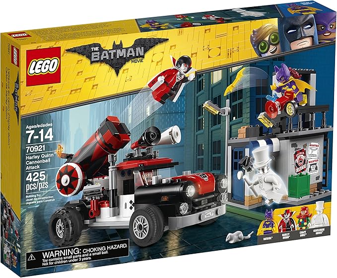 LEGO BATMAN MOVIE DC Harley Quinn Cannonball Attack 70921 Building Kit (425 Piece)