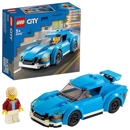 LEGO 60285 City Great Vehicles Sports Car Toy with Removable Roof, Racing Cars Building Sets - Multicolor (195 Pieces)