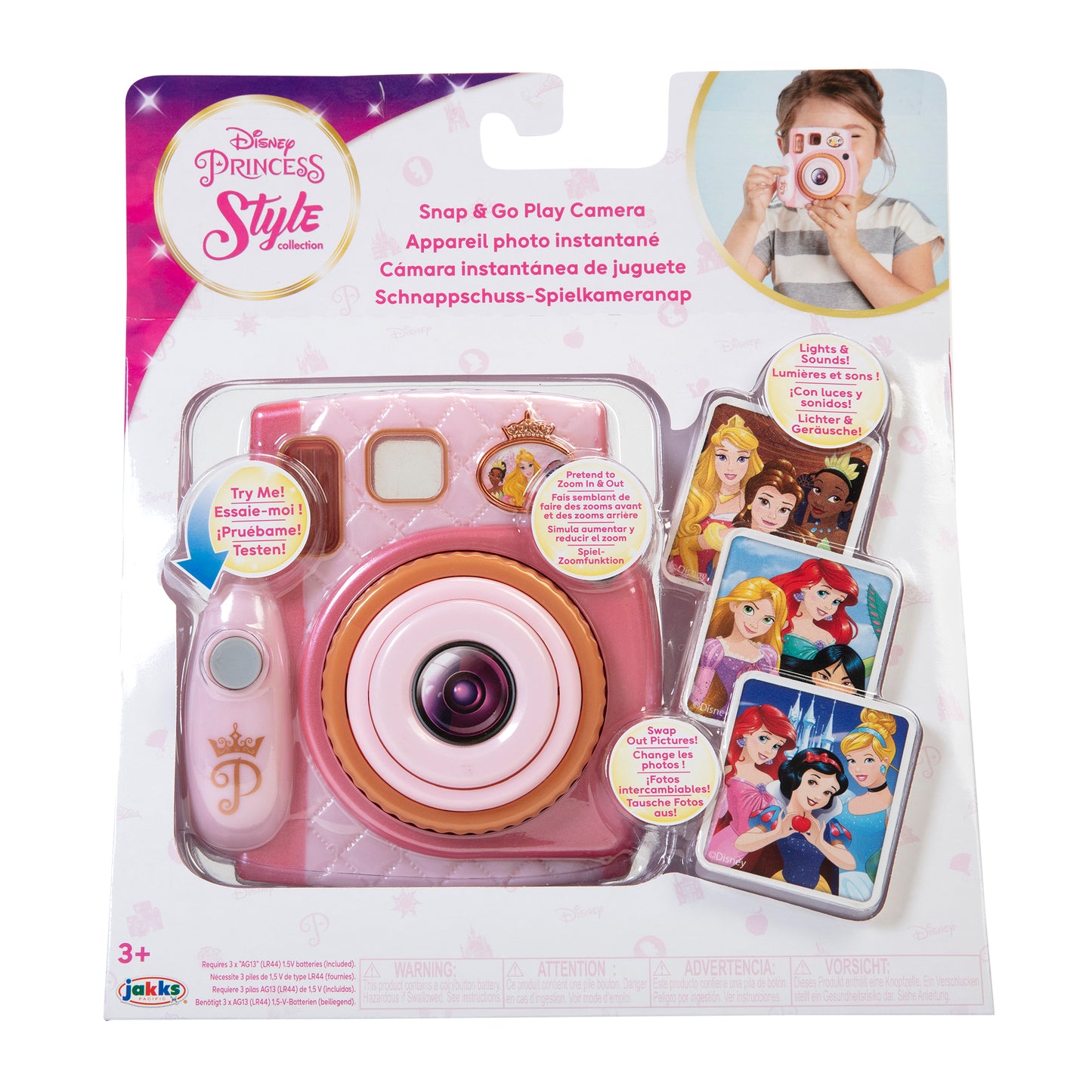 Disney Princess Style Snap&Go Camera Travel B/O