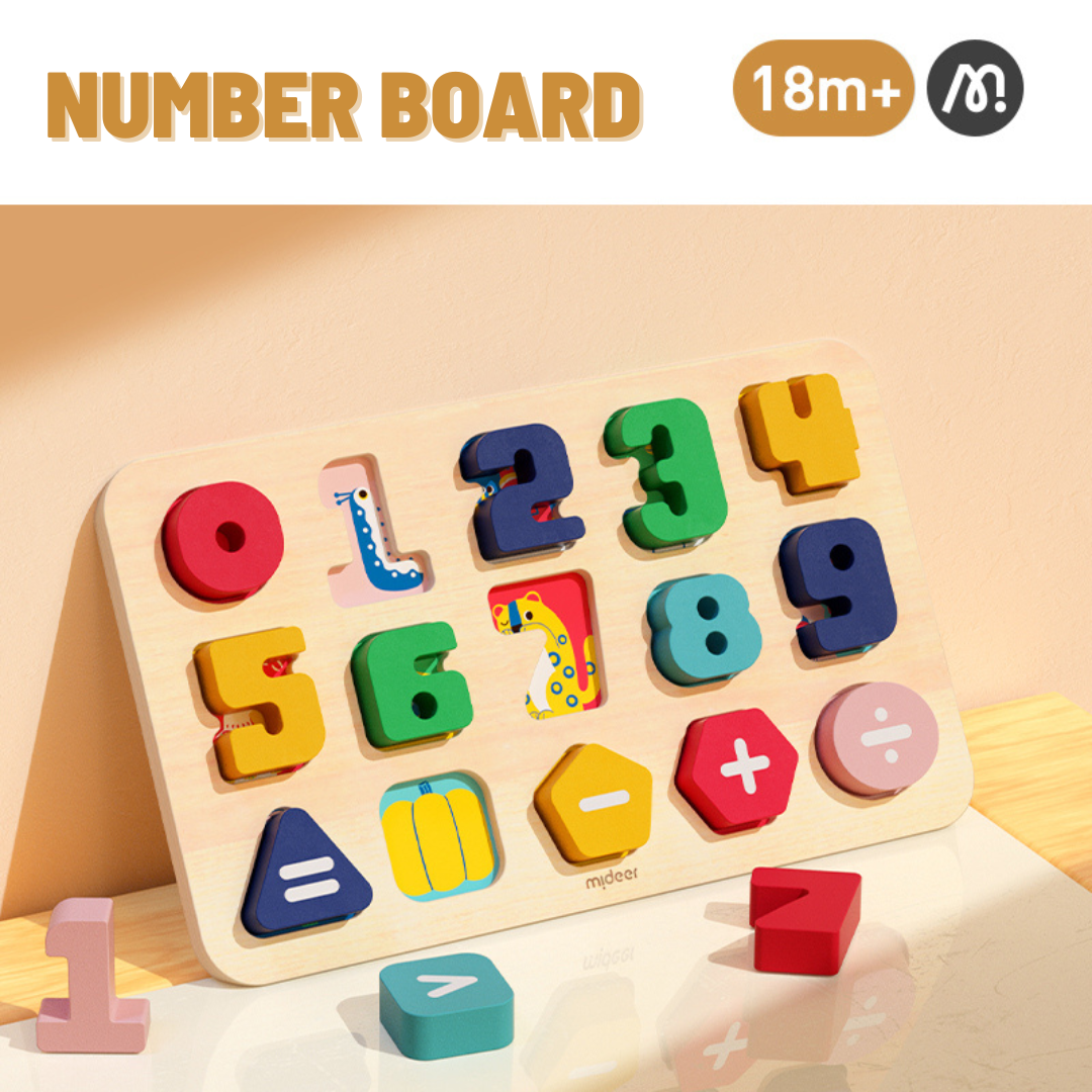 Wooden Number Board