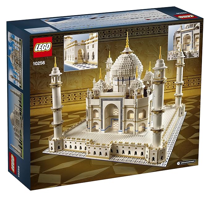 LEGO Creator Expert Taj Mahal 10256 Building Kit&Architecture Model,Perfect Set For Older Kids&Adults (5923 Pieces),White