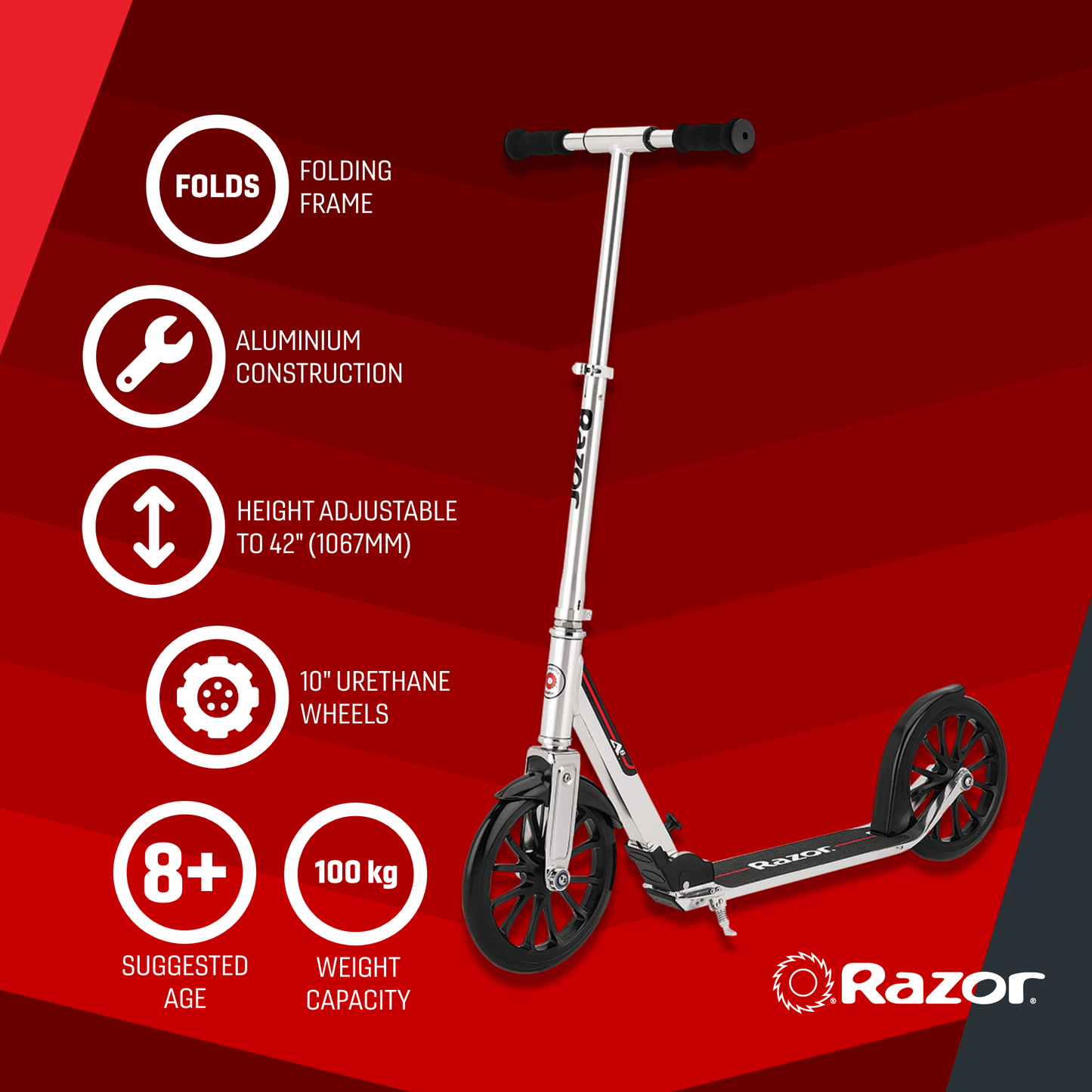 Razor Scooter A6 Silver