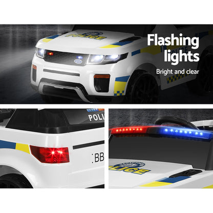 Amsham Kids Electric Police car -White (12V)