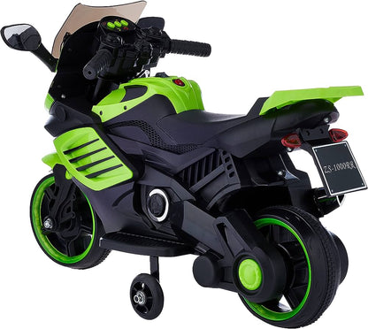 Amsham Kids Motorcycle - Green  (6v)