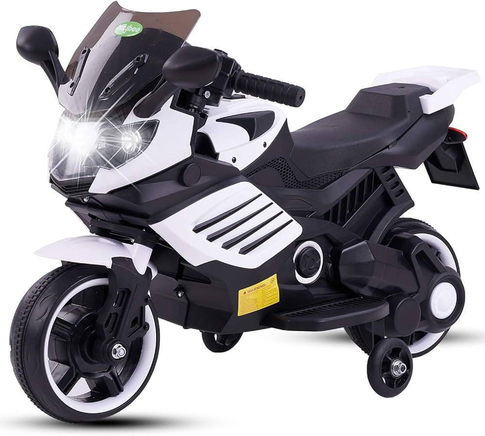 Amsham Kids Motorcycle - White (6v)