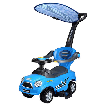 Amsham Sunshine Canpoy Coupe Pusher Car - Blue