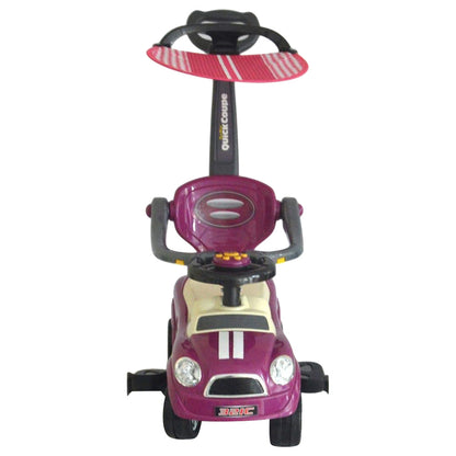 Amsham Sunshine Canpoy Coupe Pusher Car - Purple