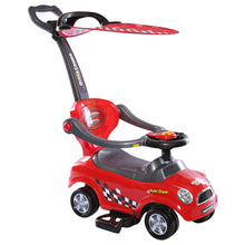 Amsham Sunshine Canpoy Coupe Pusher Car - Red