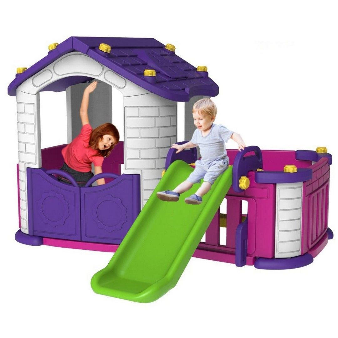 Amsham Mini Panda PlayHouse - Pink & violet