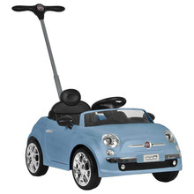 FIAT 500 HANDLE PUSH CAR - BLUE