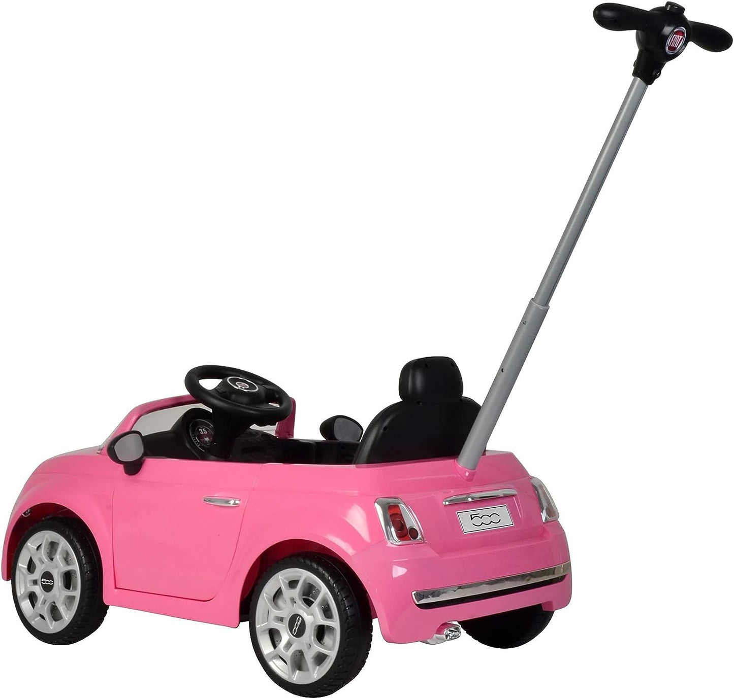 FIAT 500 HANDLE PUSH CAR - PINK