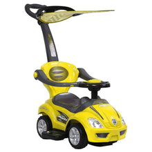 Amsham Mega Car Canpoy Pusher Car - Yellow