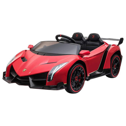 Lamborghini Veneno Kids Electric Car - Red (12V)