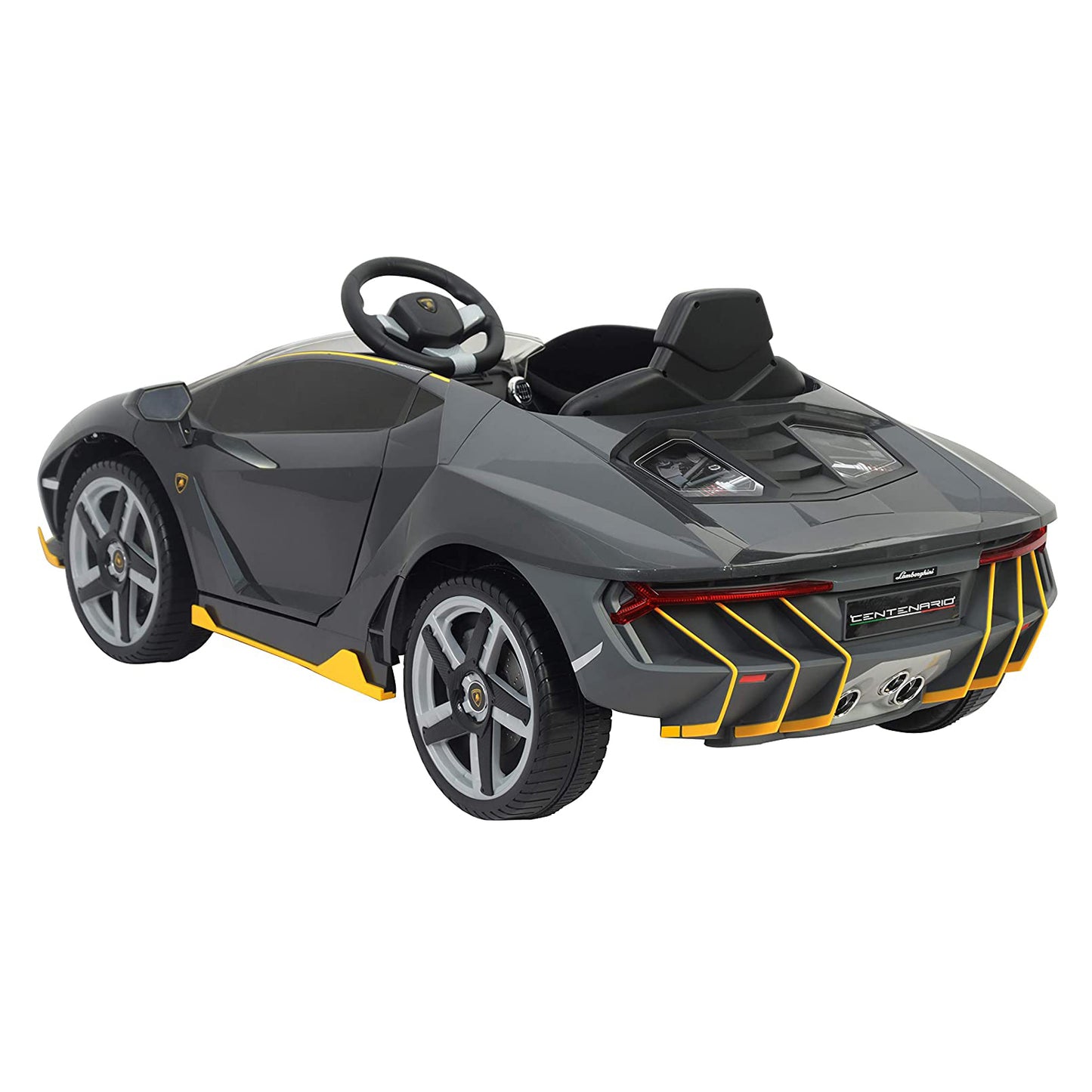 Lamborghini Centenario Battery Operated Kids Car - Grey (12V)