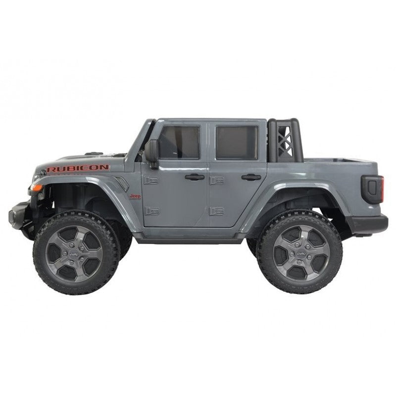 Licensed Battery Operated Jeep Rubicon Kids Car - Grey (12V)