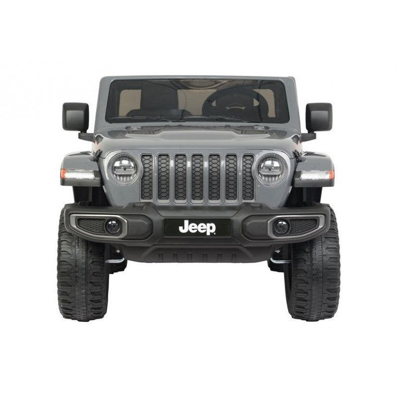 Licensed Battery Operated Jeep Rubicon Kids Car - Grey (12V)