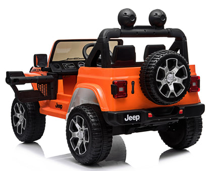 Jeep Kids Rubicorn 2 Seater Electric Car - Orange (12V)