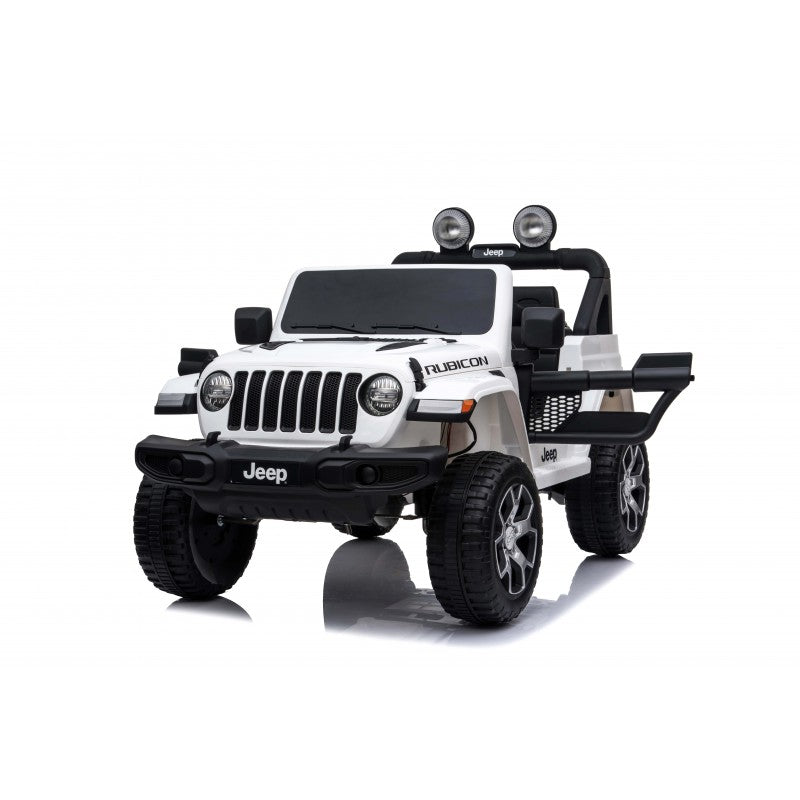 Jeep Kids Rubicorn 2 Seater Electric Car - White (12V)