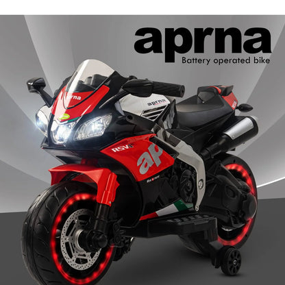 Aprna Two Wheel Kids Motorbike - Red (12V)