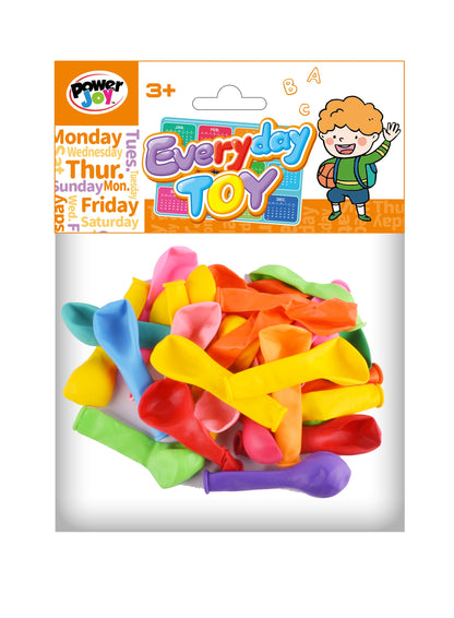 Power Joy Everyday Toy Balloon Set 40pcs  PP BAG