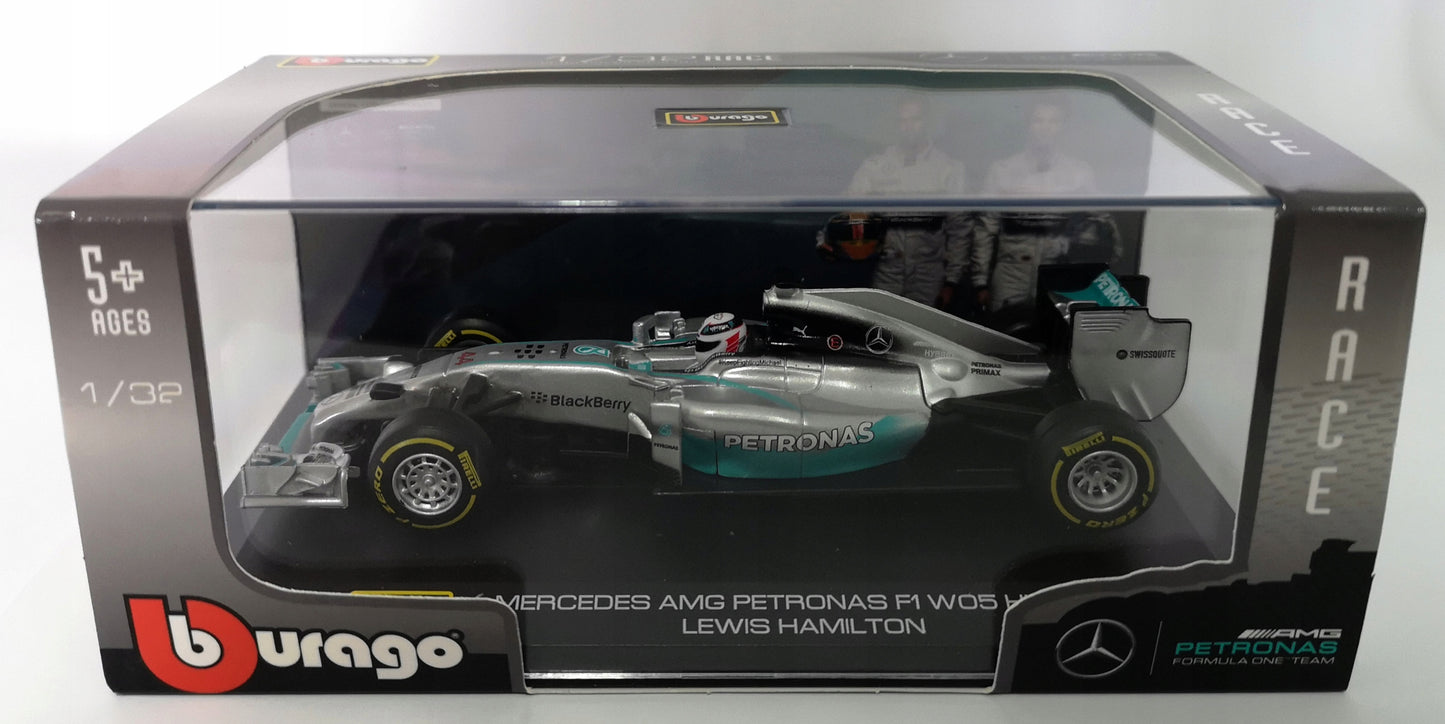 Bburago 1:32 Mercedes AMG F1 W05 Lewis Hamilton Model Car