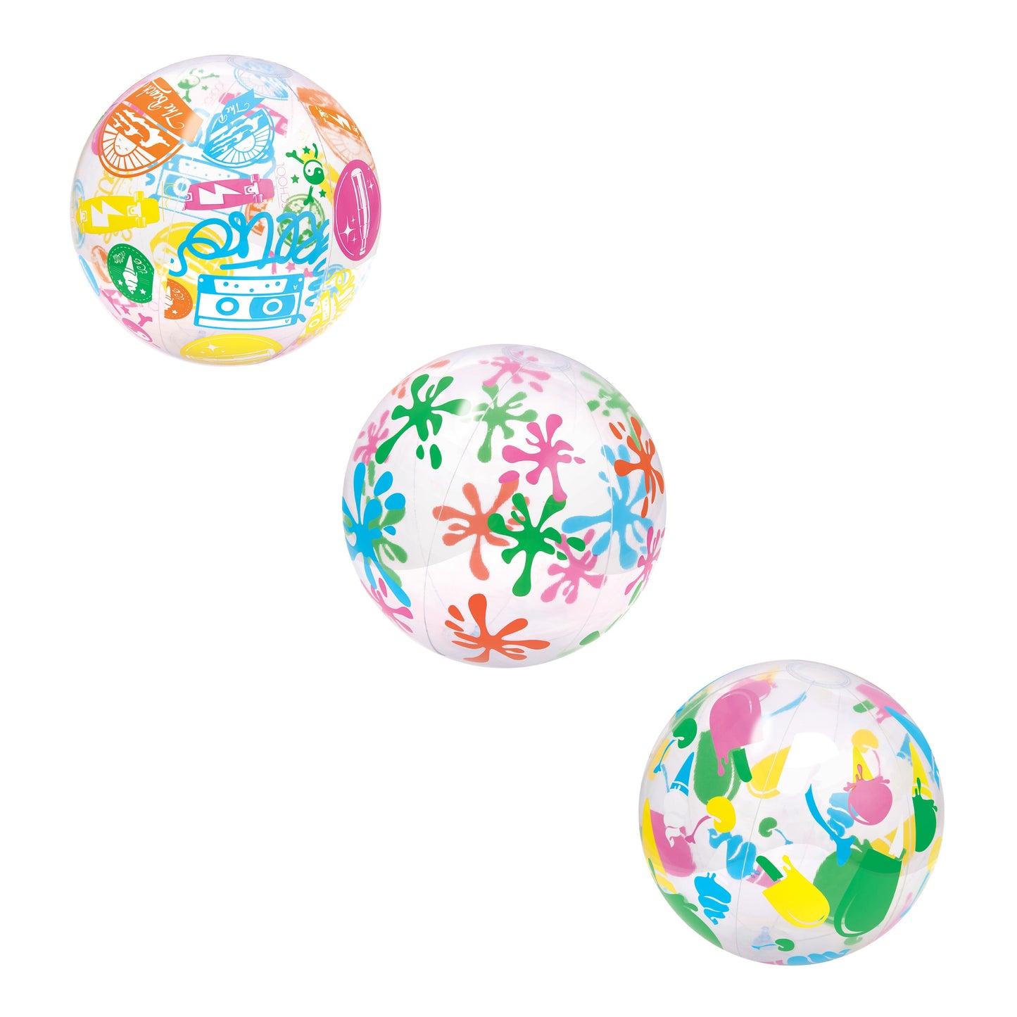 Bway Beach Ball Ast Designer 51Cm