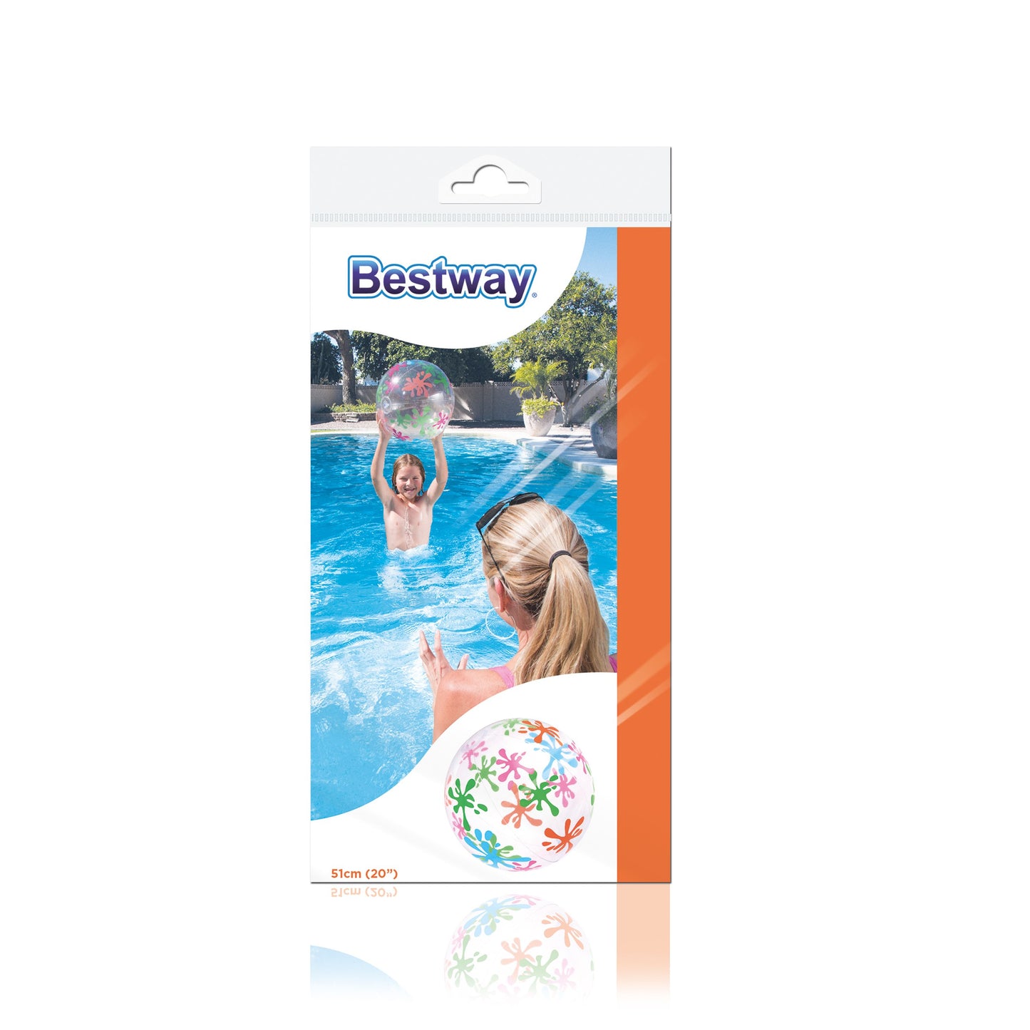 Bway Beach Ball Ast Designer 51Cm