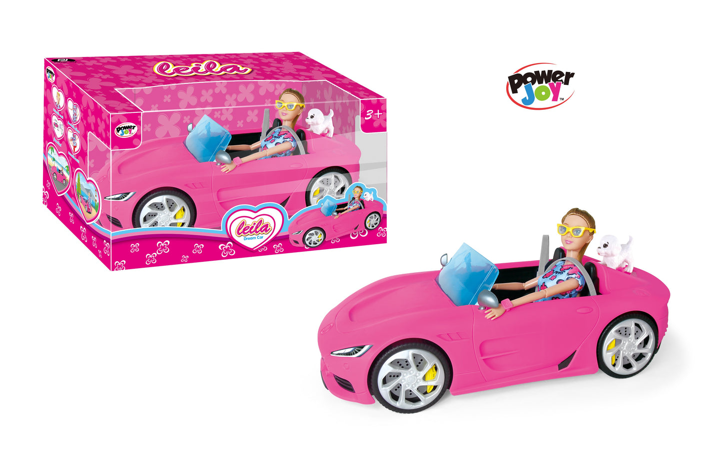 Power Joy Leila Dream Car 35cm + Doll