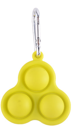 Power Joy Fidget Toy Dimple 3 Pop Keychain 1piece