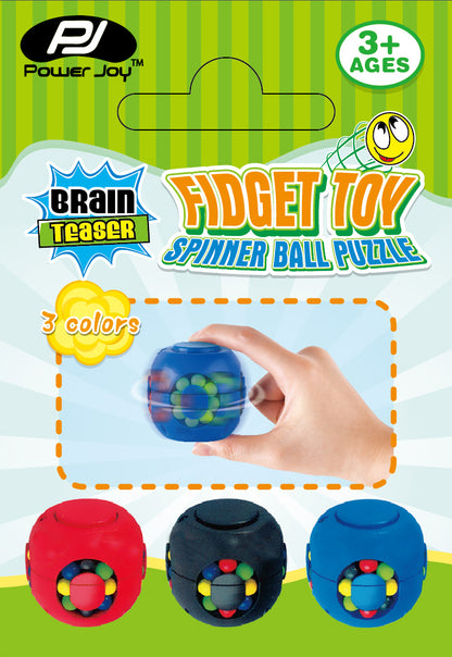 Power Joy Fidget Toy Spinner Ball Assorted (Color May Vary)