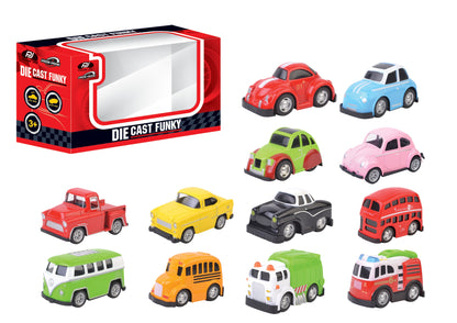 Power Joy Vroom Vroom Diecast Funky Car Assorted (Color May Vary)