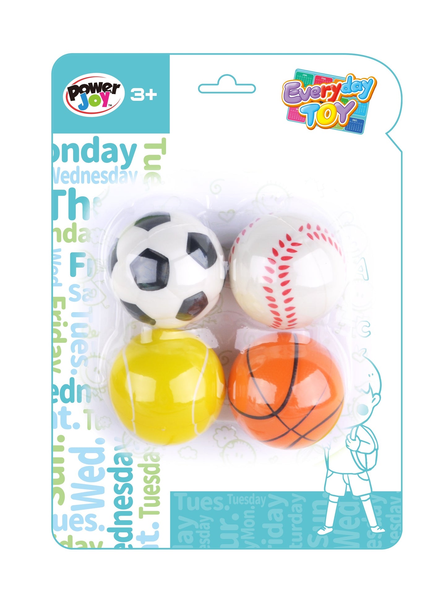 Power Joy Everyday Toy PU Soft Ball 4pieces