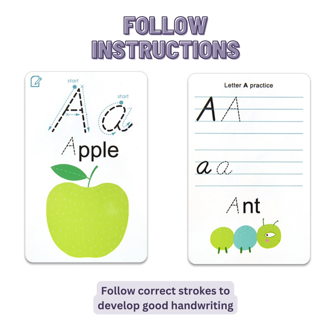 52 Write & Wipe Cards – ABC & 123