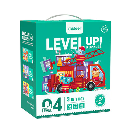 3-in-1 Level Up Puzzles Transportation - Level 4