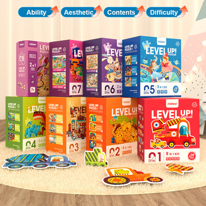 3-in-1 Level Up Puzzles Magical World - Level 5