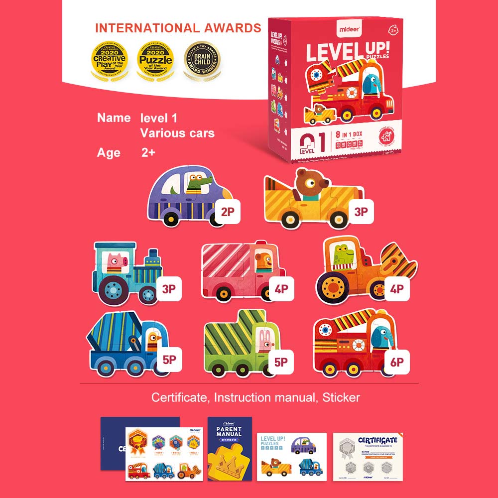 Level Up Puzzles - Traffic (8 in 1) Level 1