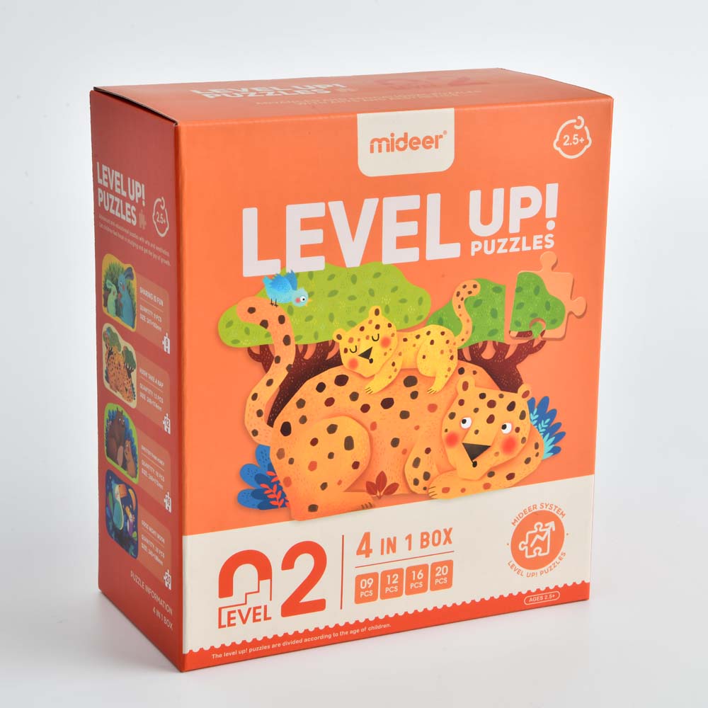 Level Up Puzzles - Animals (4 in 1) Level 2