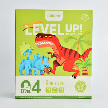 Level Up Puzzles - Dino (3 in 1) Level 4