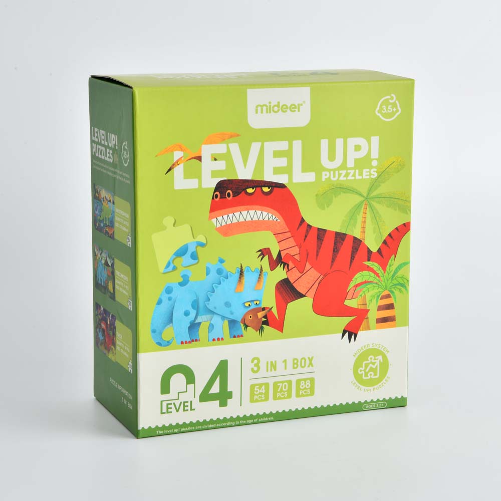 Level Up Puzzles - Dino (3 in 1) Level 4