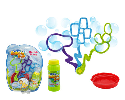 Power Joy Bubble Fun Bubble Wand Set with 2ounce Bubble Solution