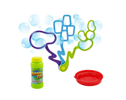 Power Joy Bubble Fun Bubble Wand Set with 2ounce Bubble Solution