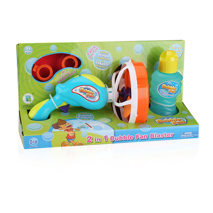 Power Joy Bubble Jumbo Gun 2-in-1 With 8ounce  Bubble Solution, Battery Operated