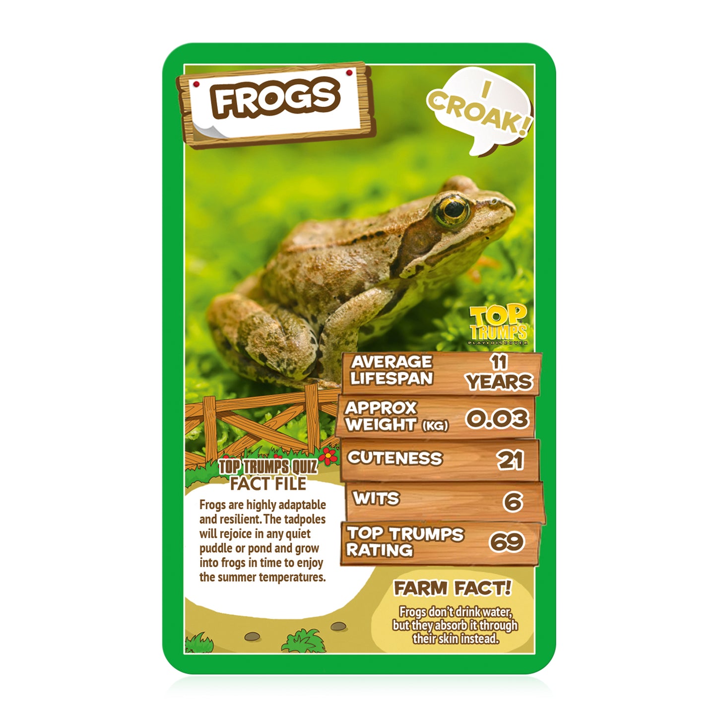 Toptrumps Farm Animals Card