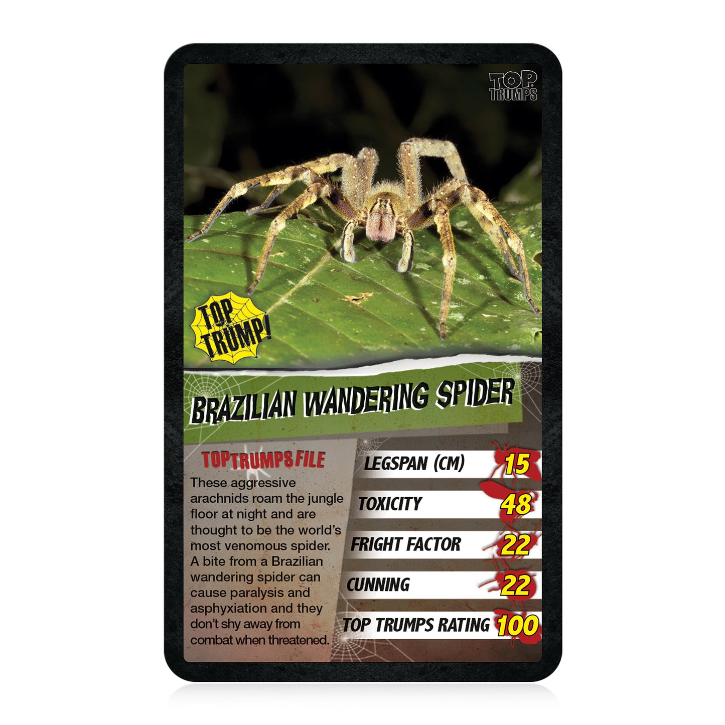 Toptrumps Spiders Card