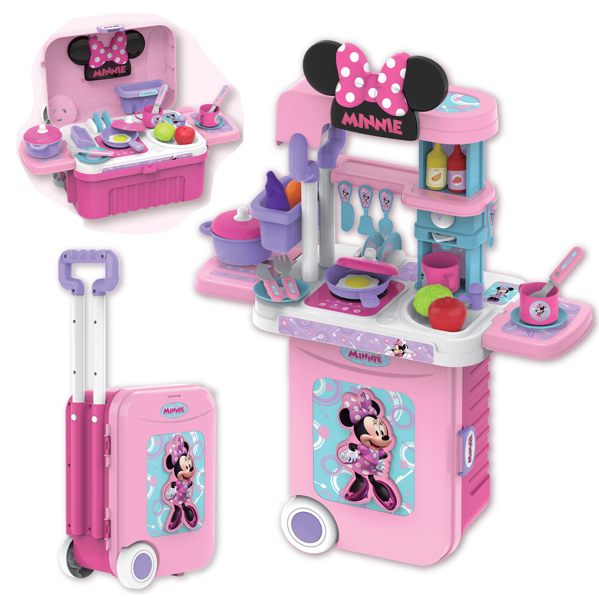 Minnie Mouse Kitchen Trolley Case 3In1