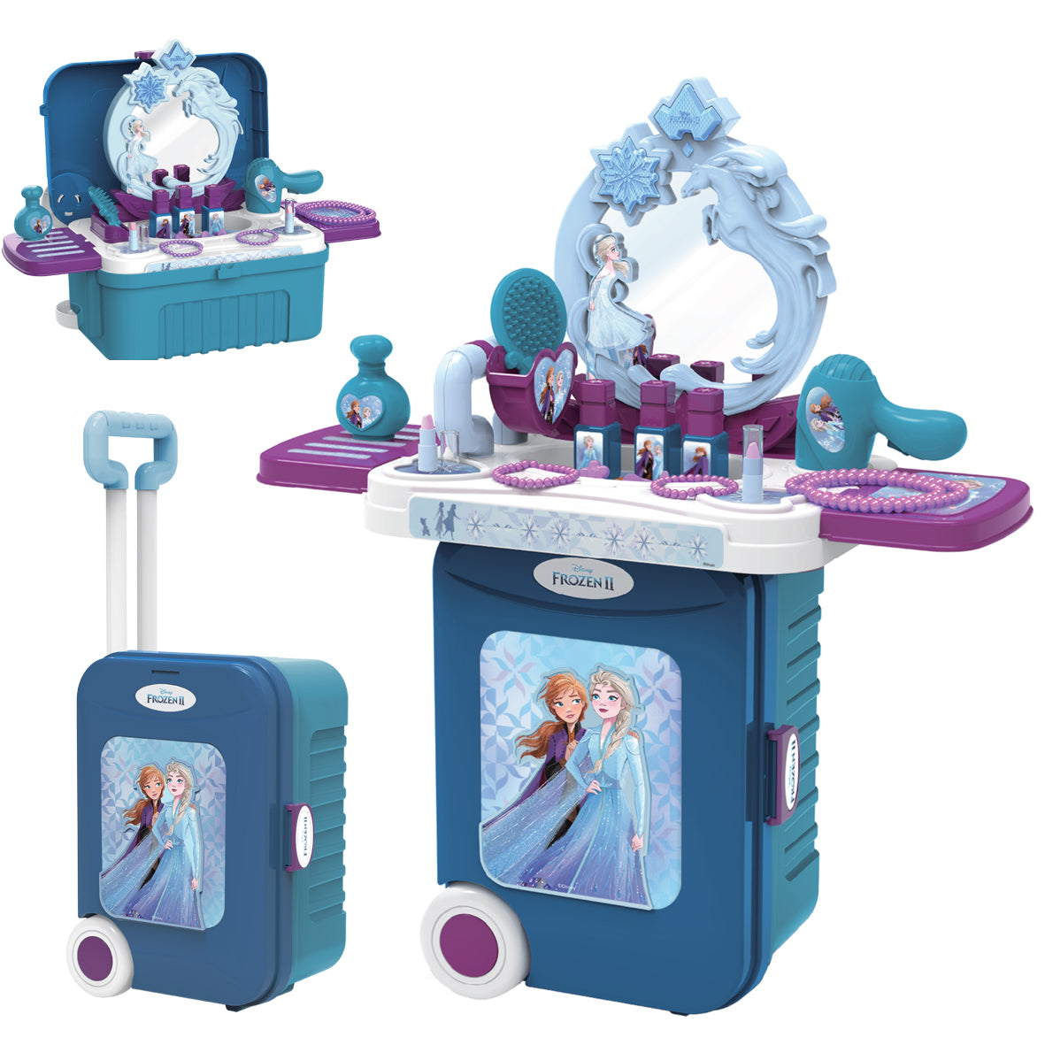 Frozen 2 Dressing Table Trolley Case 3-in-1