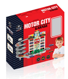 Power Joy Vroom Vroom Motor City Garage with 4 Cars