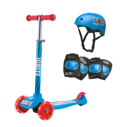 Ignite Glide Scooter 3-Wheeled Combo Pack Blue,IGN-COM-GLI-BLU