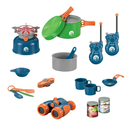 Power Joy Camping Cooking Set with Portable Walkie Talkie 20pieces